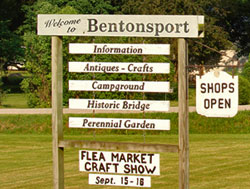 Welcome to Bentonsport Sign