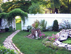 Water Garden viewed from Screened Porch