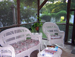 Screened Porch interior